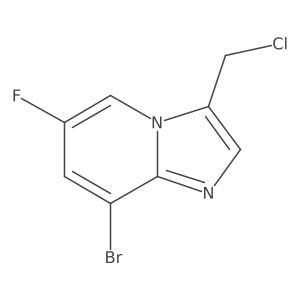 8-Bromo-3-(chloromethyl)-6-fluoroimidazo[1,2-a]pyridine Structure