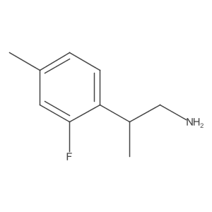 2-(2-Fluoro-4-methylphenyl)propan-1-amine结构式