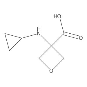 3-(Cyclopropylamino)oxetane-3-carboxylic acid Structure