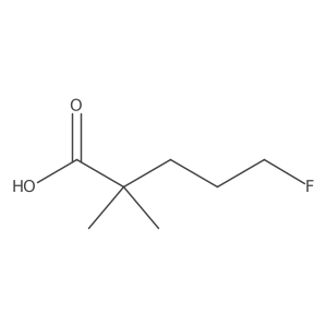 5-Fluoro-2,2-dimethylpentanoic acid Structure