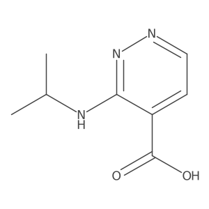 3-(Isopropylamino)pyridazine-4-carboxylic acid结构式