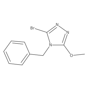 4-Benzyl-3-bromo-5-methoxy-4H-1,2,4-triazole Structure