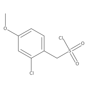 (2-Chloro-4-methoxyphenyl)methanesulfonyl chloride结构式