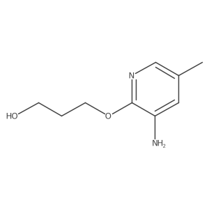 3-[(3-Amino-5-methylpyridin-2-yl)oxy]propan-1-ol结构式