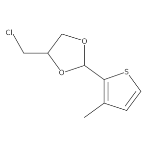 4-(chloromethyl)-2-(3-methyl-2-thienyl)-1,3-dioxolane Structure