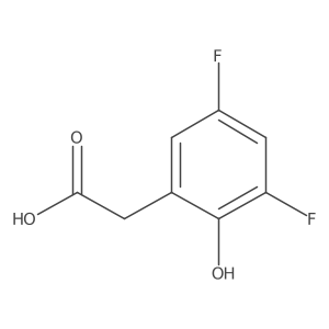 3,5-Difluoro-2-hydroxyphenylacetic acid Structure