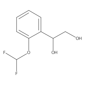 1-[2-(Difluoromethoxy)phenyl]ethane-1,2-diol Structure