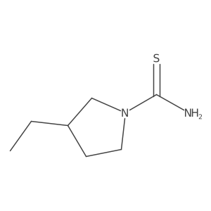 3-Ethylpyrrolidine-1-carbothioamide Structure