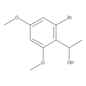 (1S)-1-(2-bromo-4,6-dimethoxyphenyl)ethan-1-ol结构式