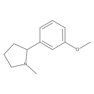 2-(3-Methoxy-phenyl)-1-methyl-pyrrolidine结构式