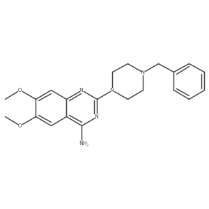 2-(4-Benzylpiperazin-1-yl)-6,7-dimethoxyquinazolin-4-amine Structure