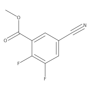 Methyl 5-cyano-2,3-difluorobenzoate结构式