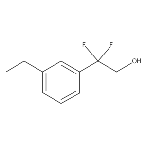 2-(3-Ethylphenyl)-2,2-difluoroethan-1-ol结构式