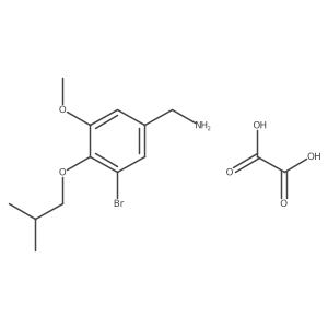 (3-Bromo-4-isobutoxy-5-methoxybenzyl)amine oxalate结构式