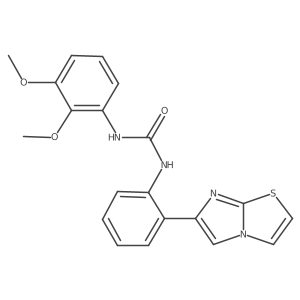 1-(2,3-Dimethoxyphenyl)-3-(2-(imidazo[2,1-b]thiazol-6-yl)phenyl)urea结构式
