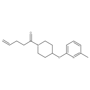 1-(4-((6-Methylpyridin-2-yl)oxy)piperidin-1-yl)pent-4-en-1-one Structure