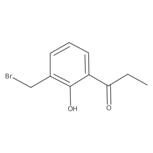 1-(3-(Bromomethyl)-2-hydroxyphenyl)propan-1-one Structure