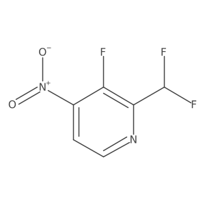 2-(Difluoromethyl)-3-fluoro-4-nitropyridine结构式