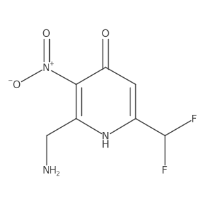 2-(Aminomethyl)-6-(difluoromethyl)-4-hydroxy-3-nitropyridine结构式