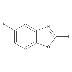 2,5-Diiodobenzo[d]oxazole结构式