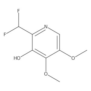 2-(Difluoromethyl)-4,5-dimethoxy-3-hydroxypyridine Structure