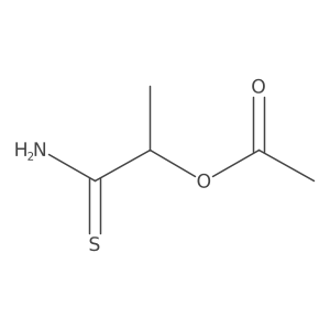 1-Amino-1-thioxopropan-2-yl acetate Structure