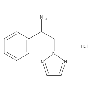 1-phenyl-2-(2H-1,2,3-triazol-2-yl)ethan-1-amine hydrochloride结构式