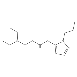 [2-(diethylamino)ethyl][(1-propyl-1H-pyrazol-5-yl)methyl]amine结构式