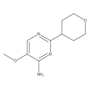 5-Methoxy-2-(tetrahydro-2H-pyran-4-yl)-4-pyrimidinamine Structure