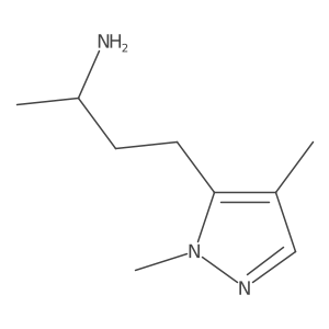 4-(1,4-dimethyl-1H-pyrazol-5-yl)butan-2-amine结构式