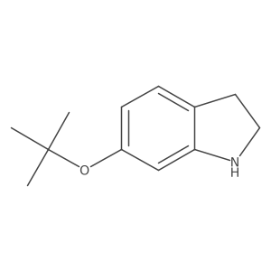 6-(tert-Butoxy)-2,3-dihydro-1H-indole结构式