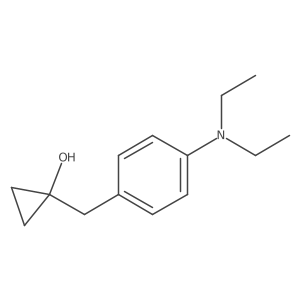 1-{[4-(Diethylamino)phenyl]methyl}cyclopropan-1-ol结构式