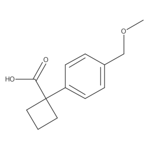 1-[4-(Methoxymethyl)phenyl]cyclobutane-1-carboxylic acid Structure