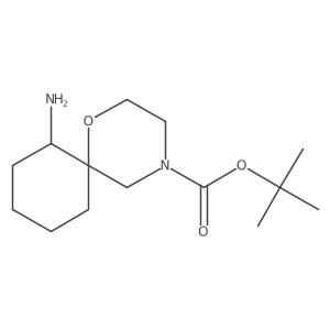 (6R,7S)-tert-butyl 7-amino-1-oxa-4-azaspiro[5.5]undecane-4-carboxylate结构式