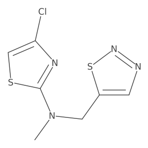 1,2,3-Thiadiazole-5-methanamine, N-(4-chloro-2-thiazolyl)-N-methyl-结构式