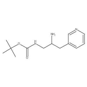 tert-butyl N-[2-amino-3-(pyridin-3-yl)propyl]carbamate Structure