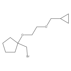 1-(Bromomethyl)-1-[2-(cyclopropylmethoxy)ethoxy]cyclopentane结构式