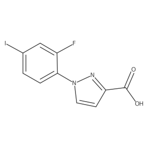 1-(2-fluoro-4-iodophenyl)-1H-pyrazole-3-carboxylic acid Structure