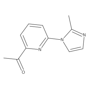 1-[6-(2-methyl-1H-imidazol-1-yl)pyridin-2-yl]ethan-1-one Structure