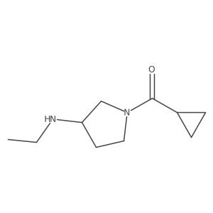 1-cyclopropanecarbonyl-N-ethylpyrrolidin-3-amine结构式