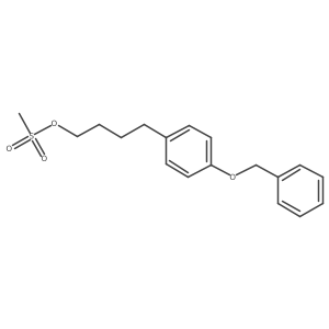 4-[4-(Benzyloxy)phenyl]butyl methanesulfonate结构式