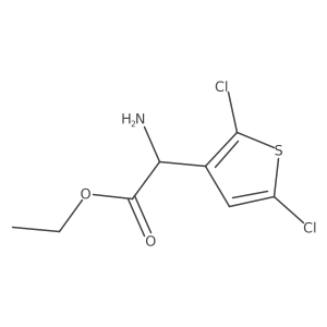 ethyl 2-amino-2-(2,5-dichloro-3-thienyl)acetate结构式