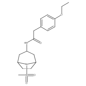 2-(4-ethoxyphenyl)-N-(8-(methylsulfonyl)-8-azabicyclo[3.2.1]octan-3-yl)acetamide结构式