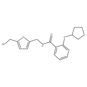 N-((5-(hydroxymethyl)furan-2-yl)methyl)-2-((tetrahydrofuran-3-yl)oxy)nicotinamide结构式