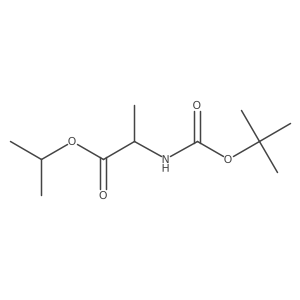 propan-2-yl (2R)-2-{[(tert-butoxy)carbonyl]amino}propanoate结构式