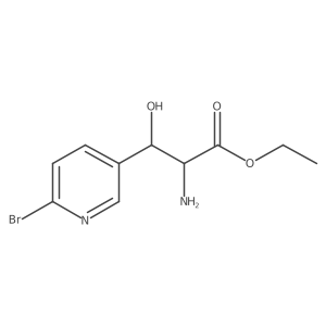 Ethyl 2-amino-3-(6-bromopyridin-3-yl)-3-hydroxypropanoate Structure