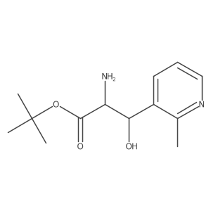 tert-Butyl 2-amino-3-hydroxy-3-(2-methylpyridin-3-yl)propanoate Structure