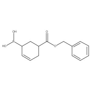[cis-5-Benzyloxycarbonylcyclohex-2-en-1-yl]boronic acid Structure