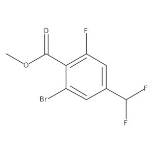 Methyl 2-bromo-4-(difluoromethyl)-6-fluorobenzoate Structure