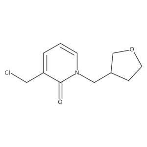 3-(chloromethyl)-1-((tetrahydrofuran-3-yl)methyl)pyridin-2(1H)-one结构式
